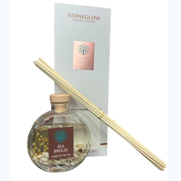 NEW 2x Stoneglow Candles Sea Breeze Fragranced Reed Diffuser - 4.06 fl oz - Picture 2 of 3